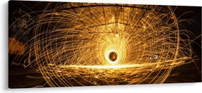 Obraz svietiaceho disku (120x50 cm)
