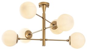 Závěsný lustr Arge zlatý