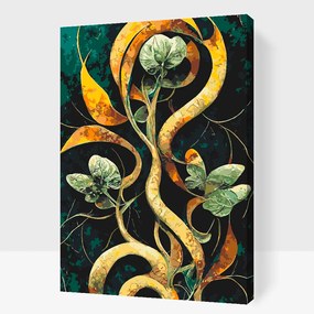 Gario Maľovanie podľa čísel Abstraktný kvet Rozmery: 40 x 60 cm, Rámovanie: S vnútorným rámom