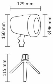 LED Vonkajší laserový projektor LED/5W/230V IP44