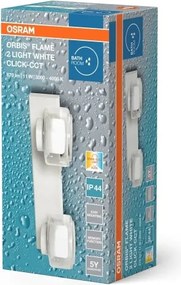 Osram -LED Kúpeľňové nástenné svietidlo ORBIS FLAME 2xLED/5,5W/230V IP44 biele