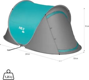 NC3743 TYRKYSOVÝ SAMOSTATNE ROZLOŽITEĽNÝ PLÁŽOVÝ STAN NILS CAMP