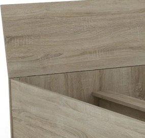Posteľ so zásuvkami Carlos 90x200, dub sonoma