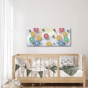 Obraz - Farebná lúka (120x50 cm)