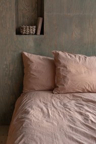 Storefactory Obliečky z organickej bavlny Crinkle Peach Pink 150 × 210 cm