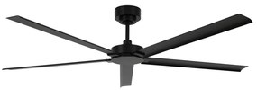 Lucci air 21616149 - Stropný ventilátor MONZA IP55 čierna + diaľkové ovládanie