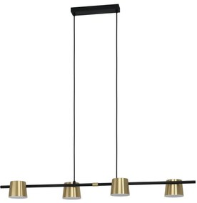 Eglo 39985 - LED Luster na lanku ALTAMIRA 4xGU10/4,6W/230V 3000K zlatá