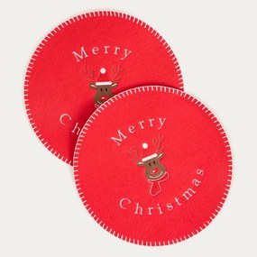Sada podložiek pod taniere MERRICK červená 760204 (2 ks)