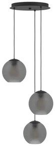 Eglo 390213 - Luster na lanku ARANGONA 3xE27/40W/230V dymová