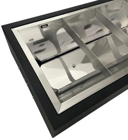 Žiarivkové svietidlo T8 2xG13/18W/230V 120 cm čierna