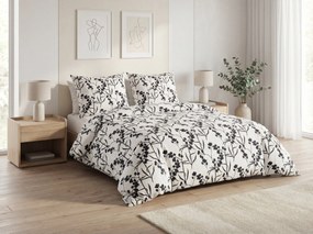 Bavlnené obliečky BERRIES bielo-čierne Rozmer obliečky: 80 x 80 cm | 135 x 200 cm