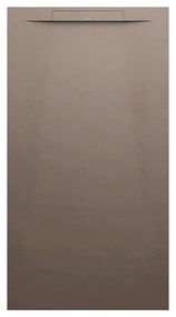 LAUFEN Pro S obdĺžniková sprchová vanička z materiálu Marbond, lineárny odtok na kratšej strane, 1500 x 800 x 34 mm, matná kávová, H2111841290001