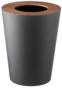 Čierny odpadkový kôš YAMAZAKI Rin Round