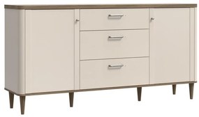 Komoda s zásuvkami VIRO hnedá/béžová