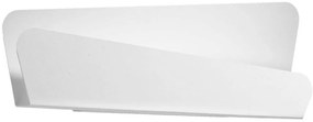 Nástenné svietidlo Bascia, 1x biele kovové tienidlo