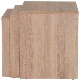 Set 3ks. konferenčných stolíkov Losuku 2 (dub sonoma) . Vlastná spoľahlivá doprava až k Vám domov. 1093251