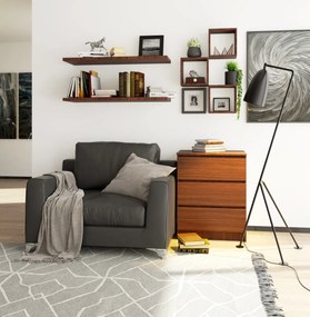 Komoda Kuba 60 cm - 3 zásuvky wenge