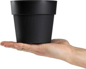 Květináč SILVA LINE 11,5x13,2 cm černý