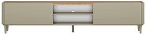TV stolík Elivo 220 cm na nožičkách - eukalyptus / dub baltic dune