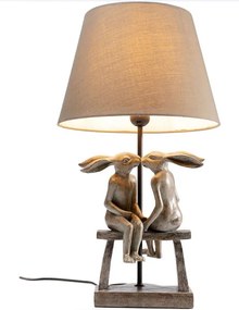 Bunny Love stolová lampa hnedá/béžová 53cm