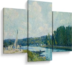 Obraz - Alfred Sisley, The Banks of the Oise, reprodukcia (90x60 cm)