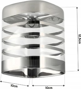 Sklenené tienidlo OBDĹŽNIKOVÉ HORIZONTÁLNE PRUHY