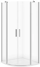 Cersanit Moduo, štvrťkruhový sprchovací kút 90x90x195cm, 6mm číre sklo, chrómový profil, S162-017