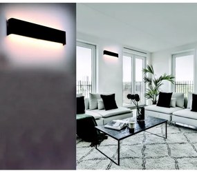 Azzardo AZ5342 - LED Nástenné svietidlo GALASSO LED/30W/230V 83 cm čierna