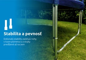 Marimex | Trampolína Marimex Standard 457 cm + vnútorná ochranná sieť + rebrík ZADARMO | 19000084