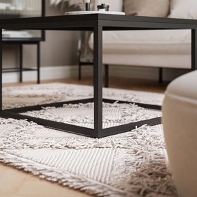 KONFERENČNÝ STOLÍK BELLA III ČIERNY MATNÝ 60 cm