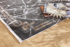 Koberec Arte Piran Marble sivý / čierny