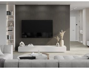 Mexen Lam-B, akustické stenové lamely 275 × 30 cm, HDF doska 4 mm, technická dyha, dub ónyxový, S100-275307-3015-010