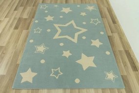 Detský koberec KIDS 533743/85855 Hviezdy modrý