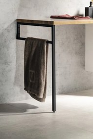 Sapho Sapho, Podperná konzola 490x690x20mm, lakovaná oceľ, čierna matná, 30362