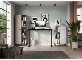 Krémová knižnica 64x190x34 cm Rovigo – Germania