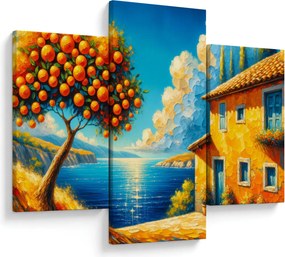 Obraz - Dom s pomarančmi II. (90x60 cm)