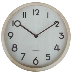 Karlsson 6021WD dizajnové nástenné hodiny biela, pr. 30 cm