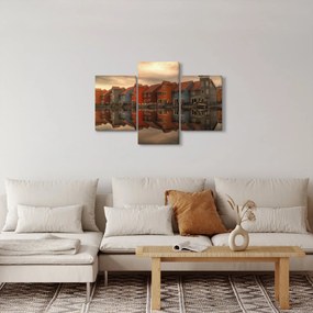 Obraz farebných domčekov (90x60 cm)