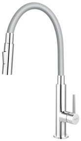 FERRO - Drezová batéria s flexibilným ramienkom lesklý chróm/šedá