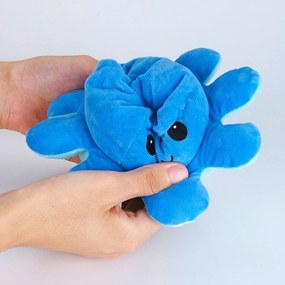 DAALO Obojstranný plyšák - chobotnica - tmavo modrá / svetlo modrá