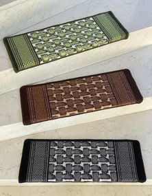 Vopi Nášľapy na schody Grenoble šedý obdĺžnik, samolepiaci - 25x80 obdĺžnik (rozmer vrátane ohybu)