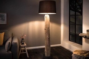Stojacia lampa Rousilique 180cm čierne naplavené drevo