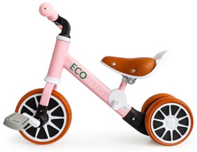 Trojkolka cross-country bicykel s pedálmi 2v1 Ružová ECOTOYS