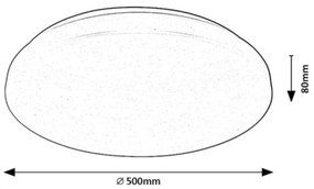 Rabalux 71036 - LED RGB Stmievateľné stropné svietidlo CERRIGEN LED/48W/230V