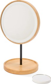 LED kozmetické zrkadlo s dodatočným 5-násobným zväčšením