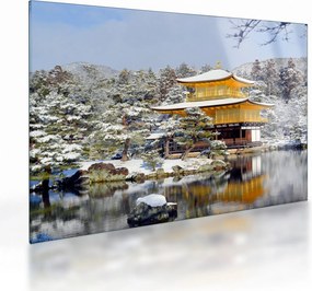 Sklenený obraz - Kinkakudži, Japonsko (70x50 cm)