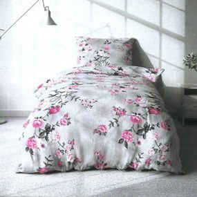 Bavlnené posteľné obliečky pink rose 4-dielne