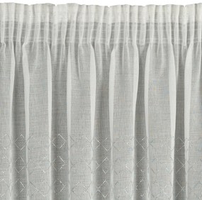 ZÁCLONA NA PÁSKE KLEO 350X145 CM BIELA