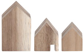 räder Drevený stojan na fotografie House – set 3 ks