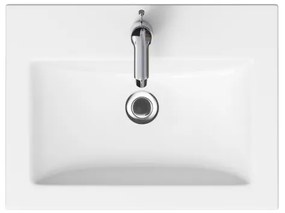 Cersanit S801-147-DSM - Závesná kúpeľňová skrinka s umývadlom LARA 60 cm biela